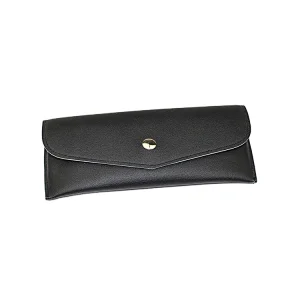 Portable Soft PU Sunglasses Case with Metal Button