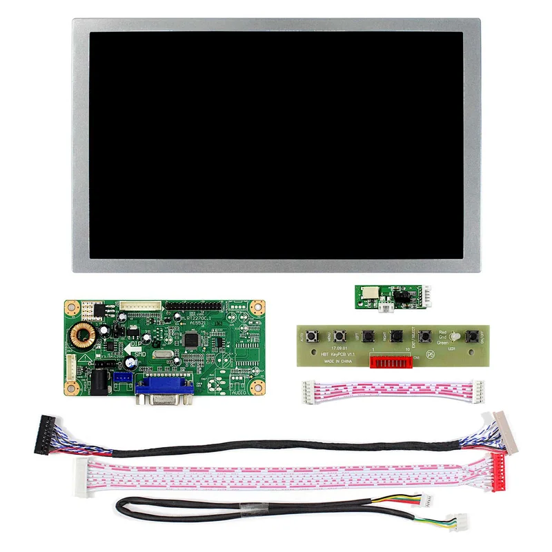 VGA LCD Controller Board RT2270C-A with  9 inch AA090ME01 800x480 LCD Screen
