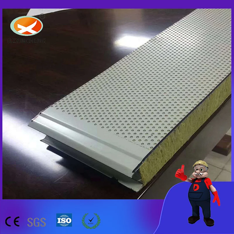 Perforated Acoustic Glass Wool Sandwich Panel