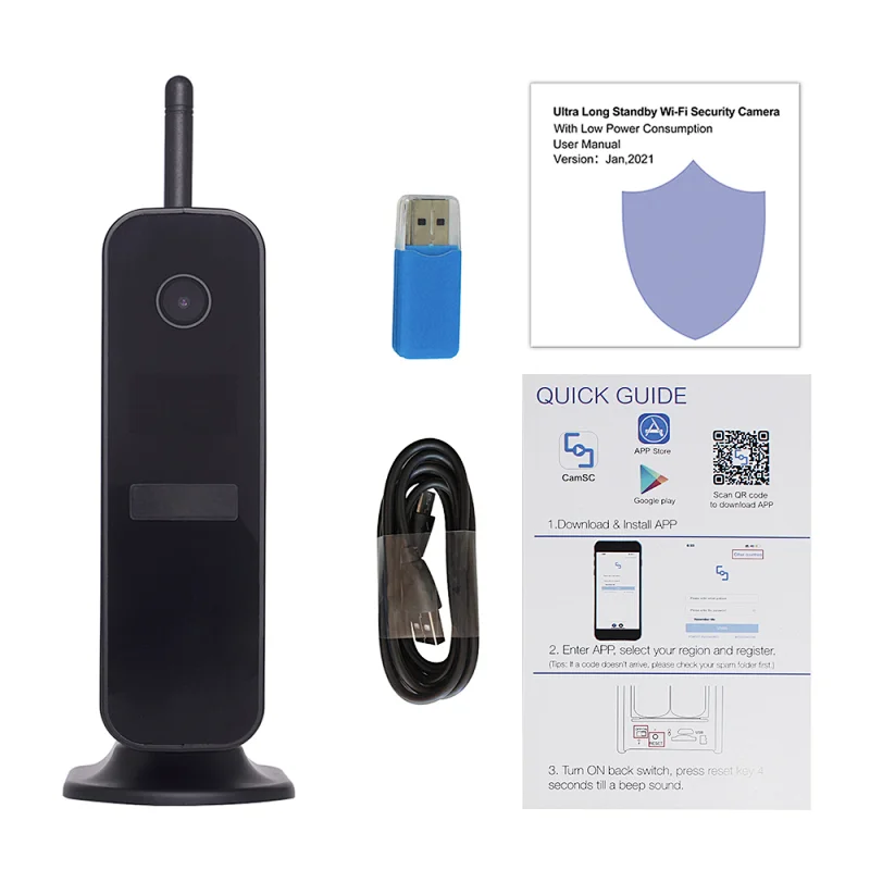 PIR 1-2 Years Standby Dummy Router Wi-Fi Camera