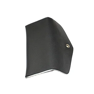 Portable Soft PU Sunglasses Case with Metal Button