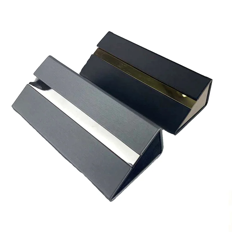 Leather Folding Eyeglasses Sunglasses Case