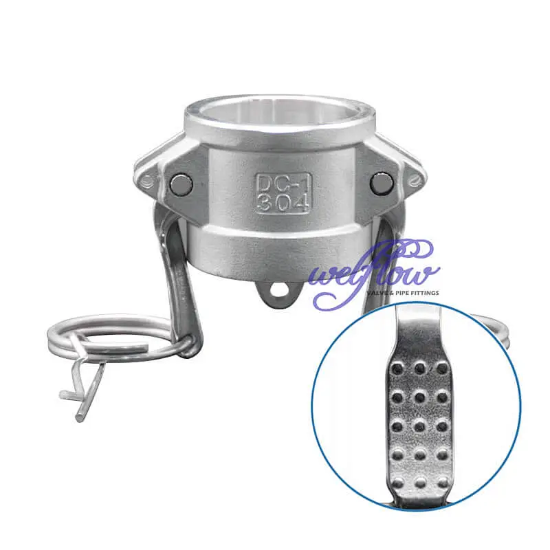 Stainless Steel DC Type Camlock Fittings Dust Cap