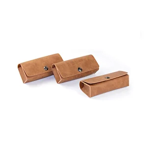 Soft leather sunglasses case
