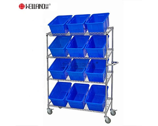 Commercial  Order Picking Shelving Trolley