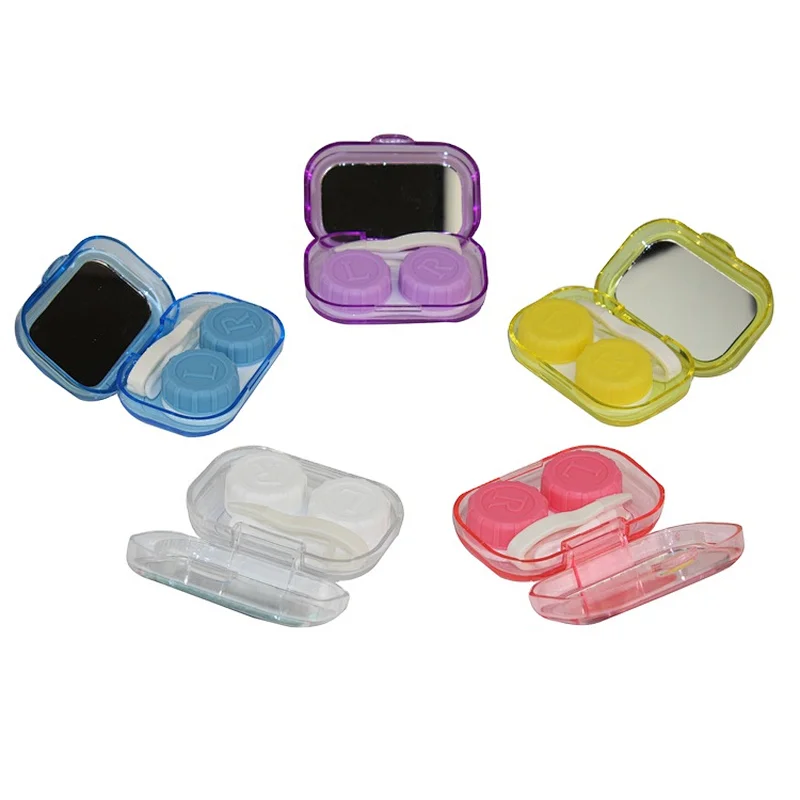 Cheap Stylish Contact Lens Holder Cases Contact Lens Kits With Mirror
