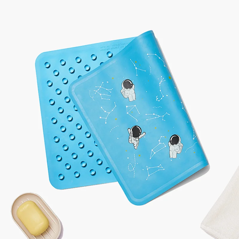 Soft and comfortable non-slip with suction cups baby rubber shower bath mat