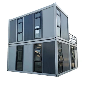 High-end Business Style Black, Deep Grey Prefab Container House