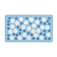 Eco friendly bathroom non anti slip bath mat for tub with suction cup