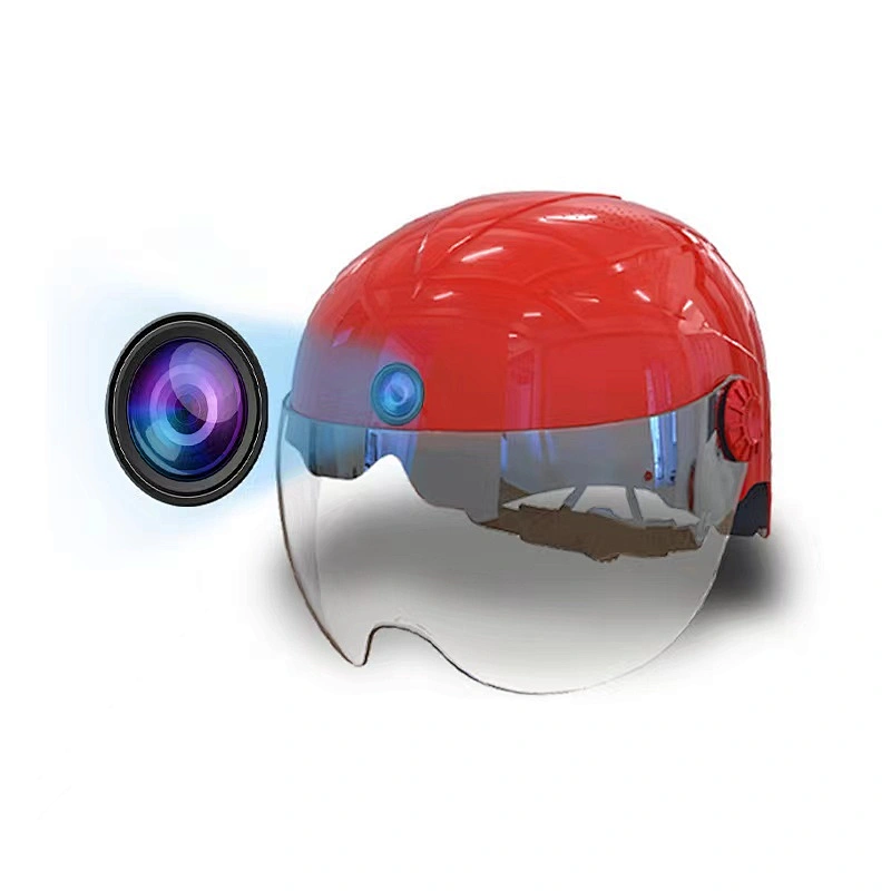 AIフロントと背面ビューデュアルレンズヘルメットカメラ1080 p生物学的な反振る防水IPX 4で構築