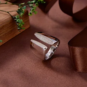 silver pearl ring
