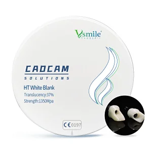 HappyZir 98mm/95mm/71mm HT High Translucency white Zirconia Disc