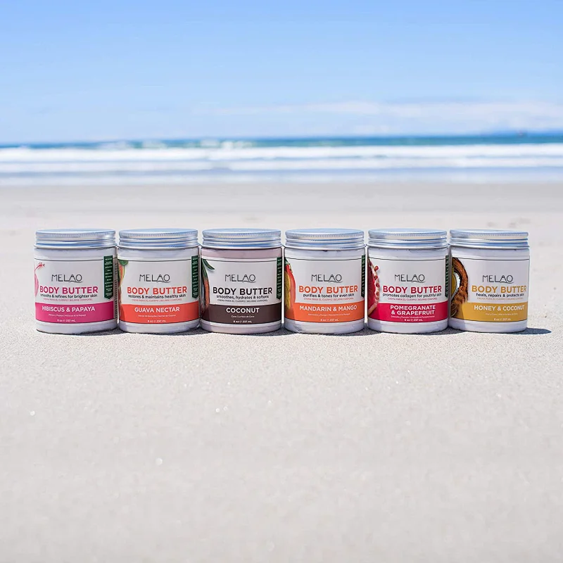Body butter private label 100% natural whitening moisturizing beauty skin care