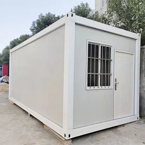 China prefab modular homes 20ft plat pack container home office/living kit set homes for sales