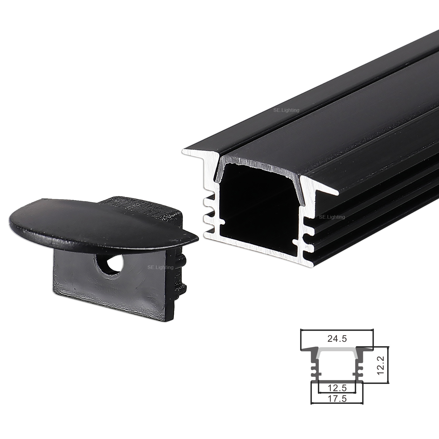 25x12mm LED Aluminum Profiles-A