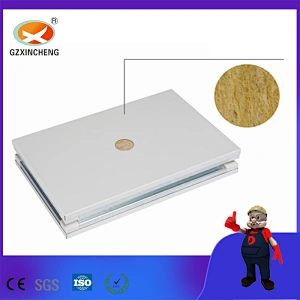 Panel sándwich de lana de roca superior hecho a mano para casa prefabricada
