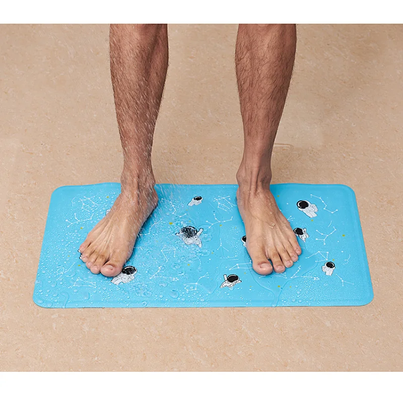 Soft and comfortable non-slip with suction cups baby rubber shower bath mat