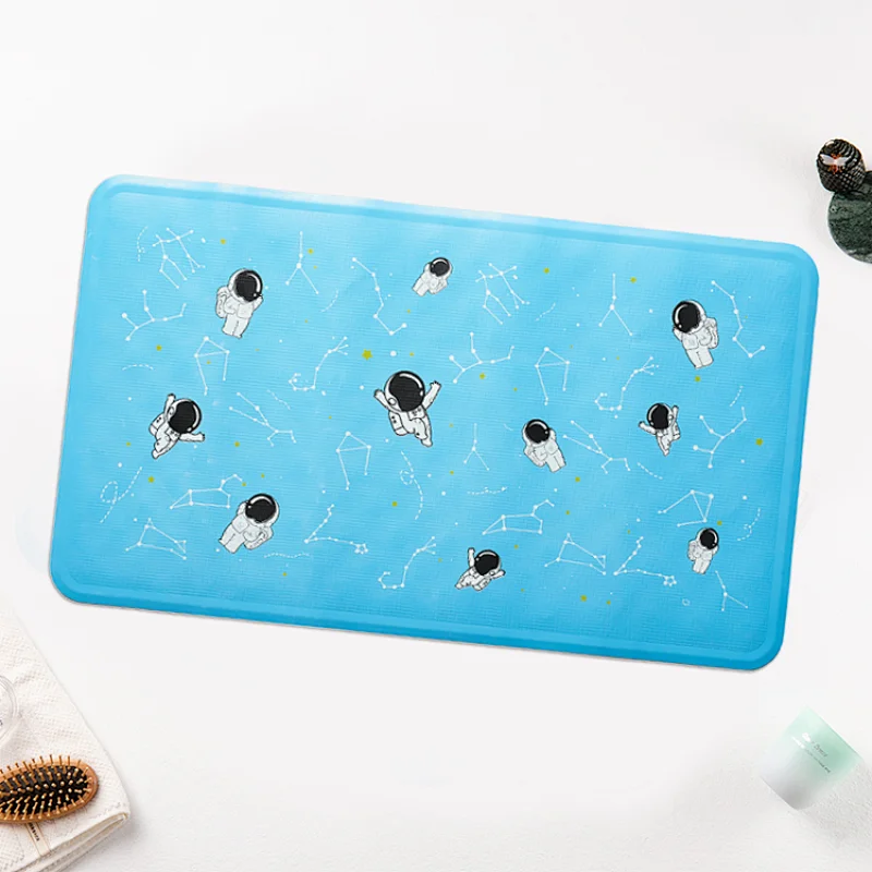 Soft and comfortable non-slip with suction cups baby rubber shower bath mat