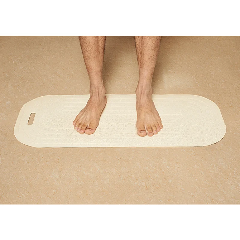 Rubber bath shower mat non slip silicone bathtub mat for tub bathroom with suction cups