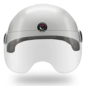 AI Front and Rear View Dual Lens Helmet Camera Built in 1080P Biological Anti-Shake Waterproof IPX4