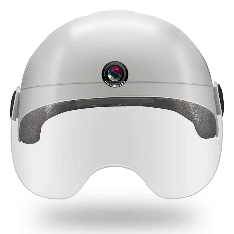AI Front and Rear View Dual Lens Helmet Camera Built in 1080P Biological Anti-Shake Waterproof IPX4