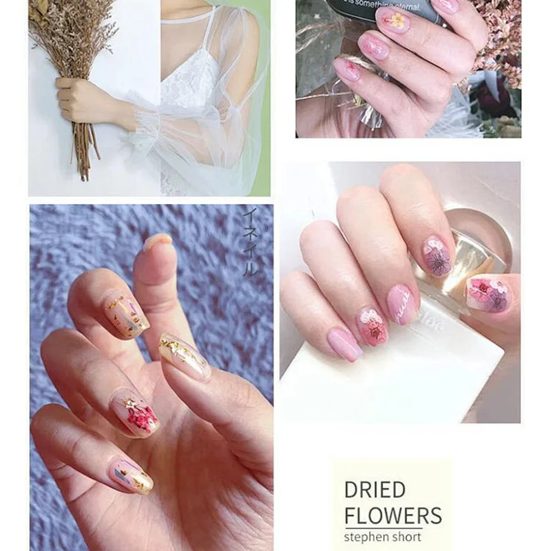 Nail Dried Flowers