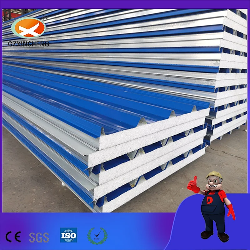 Wood Grain Color EPS Sandwich Wall Panel Steel Sheet Roof Wall Panel