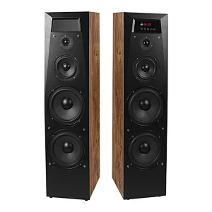 HIFI 200W Tower Wooden Stereo Bluetooth Speaker