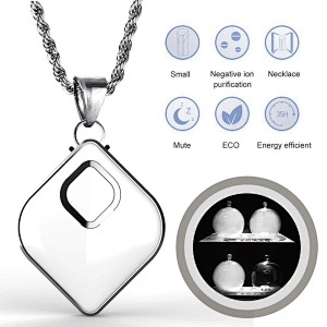 Mini Wearable Air Purifier Necklace & Portable Air Freshener Smoke Purifier