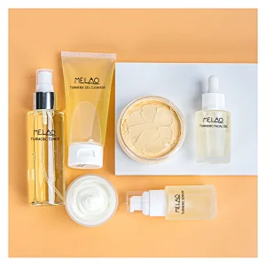 Private Label Anti Acne Whitening Repair Face Care Skin Care Turmeric Set