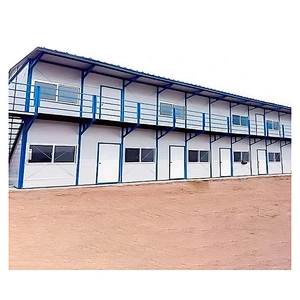 Two storey labour camp dormitory K house steel frame prefab house