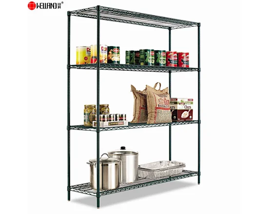 4 Tier Restaurant Kitchen Wire Shelving