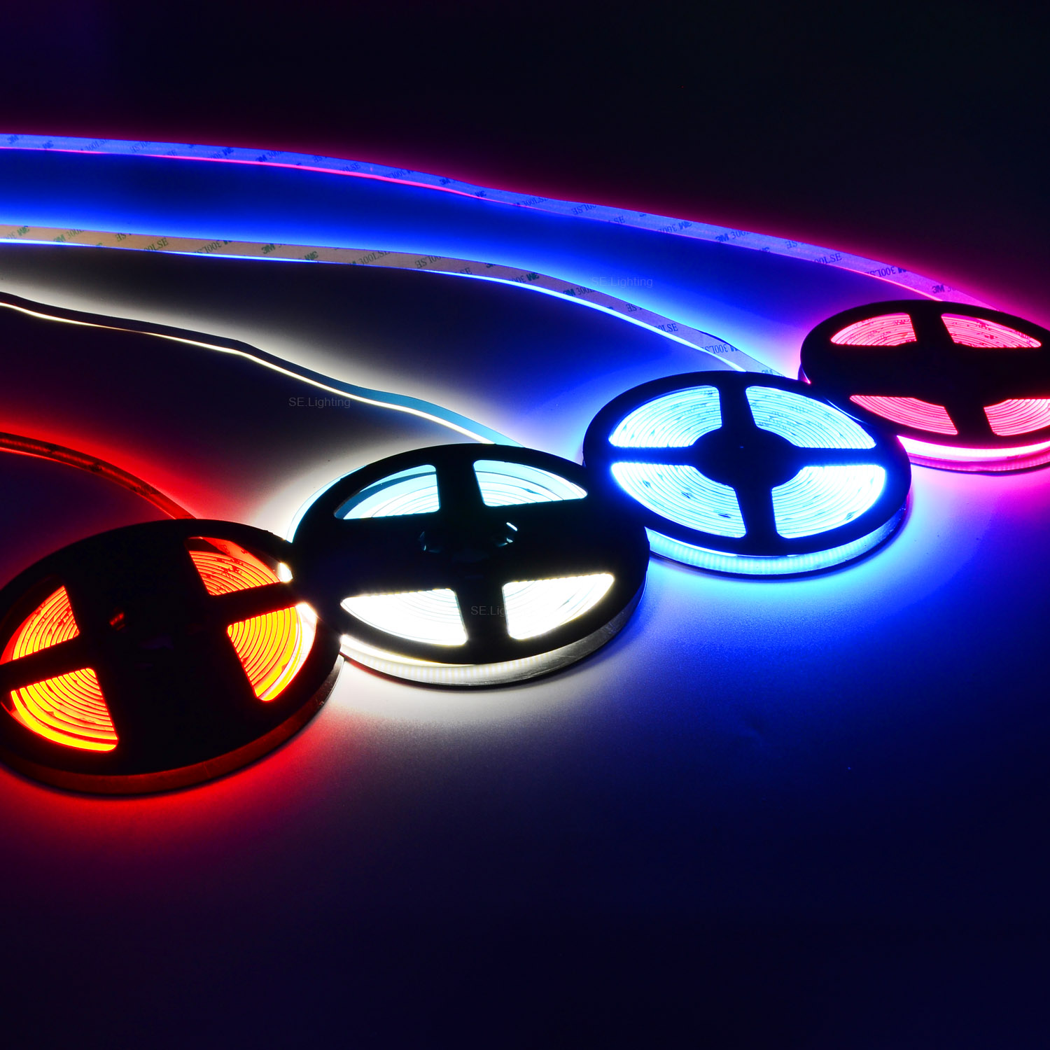 24V 12V COB LED Strip Light Waterproof 480LEDs 8mm