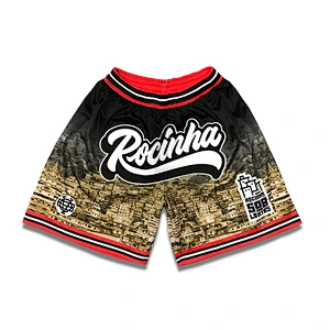 Custom embroidery basketball shorts with pockets mesh basketball jersey