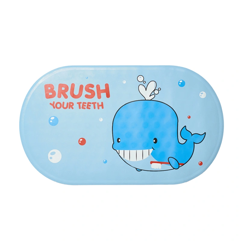 Custom rubber bath mat baby shower bath tub anti slip mat with printing