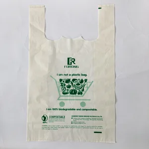 Biodegradable Recyled PLA Corn bag for shopping