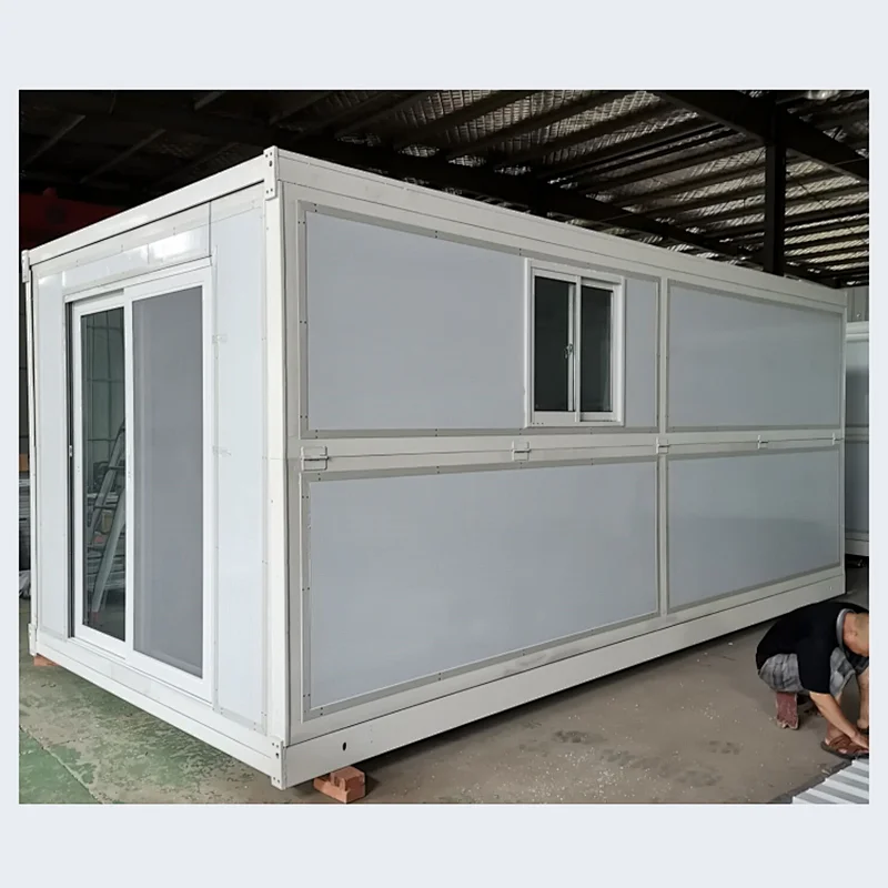 Modular foldable house new design folding prefab steel frame modular container homes