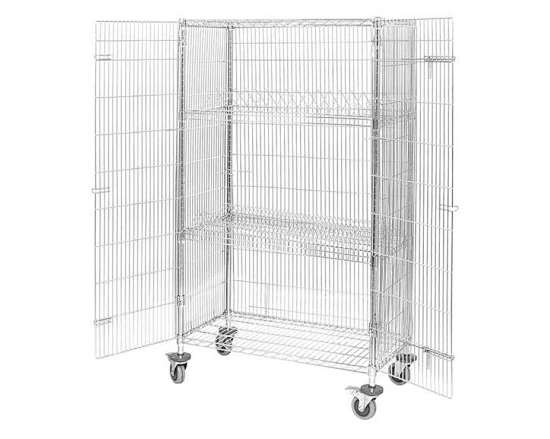 security cage shelving cart
