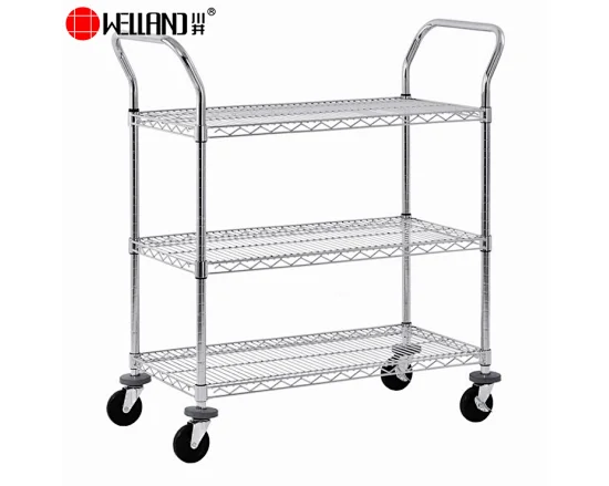 chrome wire trolley