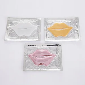 Lip mask patch 24k Gold collagen sheet pink lip mask  hydrating moisturizing crystal private label