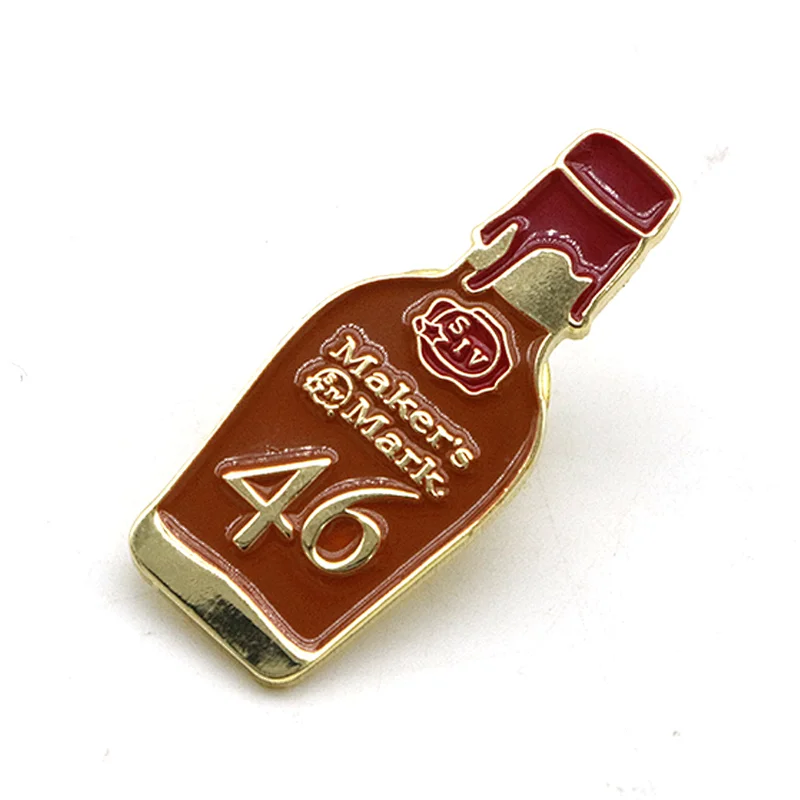 Wine bottle badge