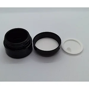 20g 30g 50g  natural black  round glass jar screw cap cosmetic skin care container package   Personal Care lotion  e liquid