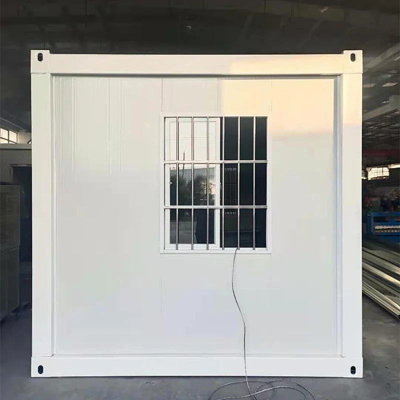 China prefab modular homes 20ft plat pack container home office/living kit set homes for sales