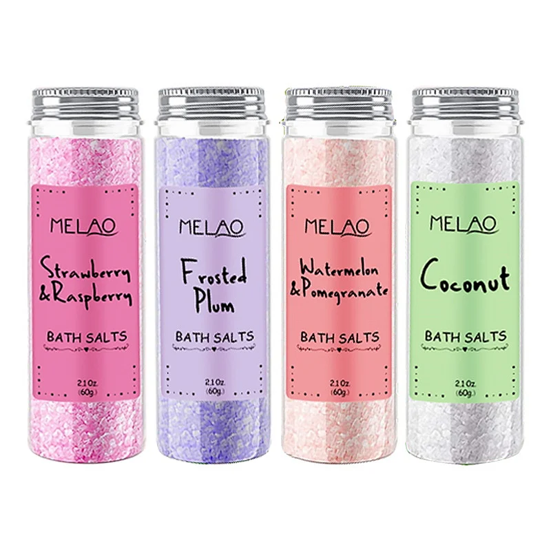 Fragrance bubble bath salt private label  colorful high quality organic relaxing natural
