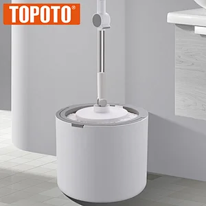 TOPOTO Newest Online Shopping Self Twist Rotating Mop Floor Cleaning Round Mini Mops 360 Bucket Spinning And Go Mop