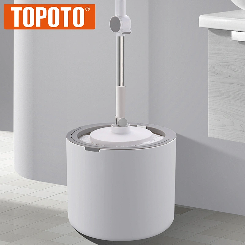 TOPOTO Newest Online Shopping Self Twist Rotating Mop Floor Cleaning Round Mini Mops 360 Bucket Spinning And Go Mop