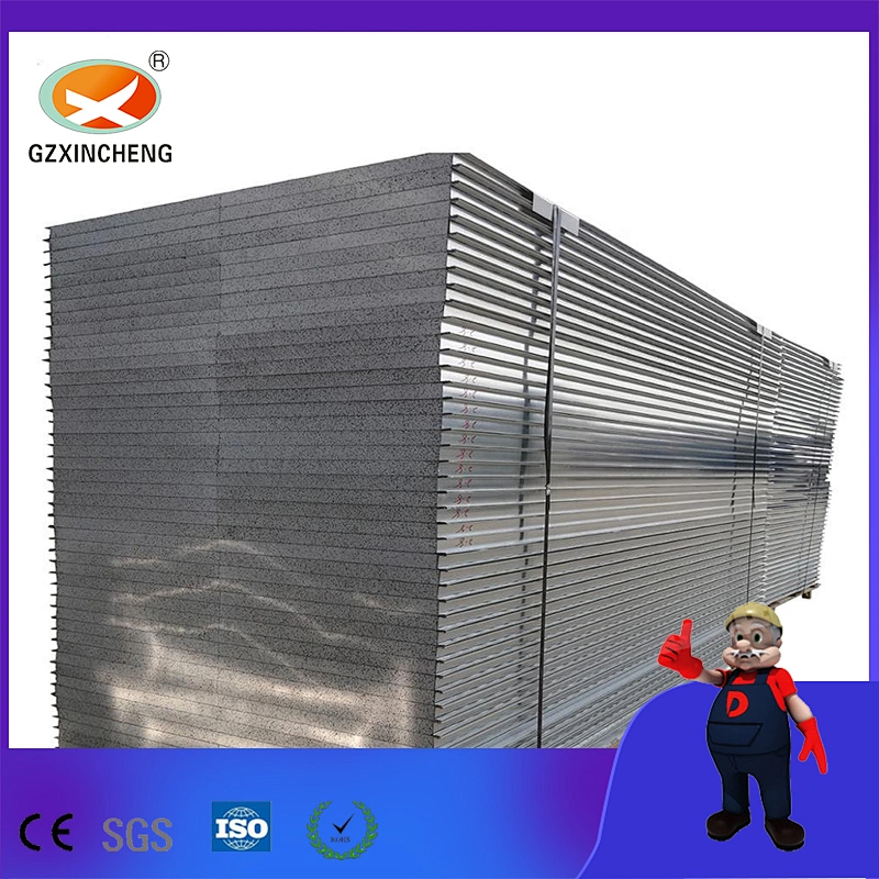 Panel sándwich de silicona de acero de color para sala limpia