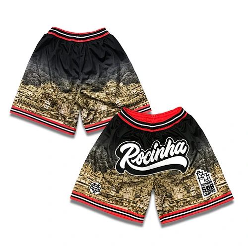 Custom embroidery basketball shorts with pockets mesh basketball jersey