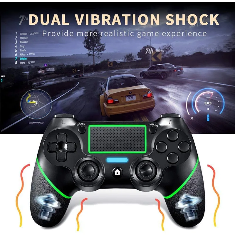 Wireless PS4 Controller for Playstation 4/Pro/Slim/PC Laptop