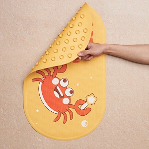 Custom rubber bath mat baby shower bath tub anti slip mat with printing